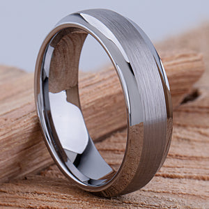 Men's Tungsten Wedding Ring - 7mm Width - TCR001