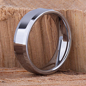 Tungsten Mens Wedding Band 7mm - TCR040 traditional engagement or promise ring for boyfriend Steven G Designs Ltd