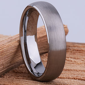 Tungsten Wedding Band 6mm - TCR067 traditional men’s wedding or engagement band or promise ring for boyfriend