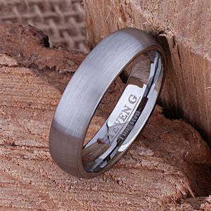 Tungsten Wedding Band 6mm - TCR067 traditional men’s wedding or engagement band or promise ring for boyfriend