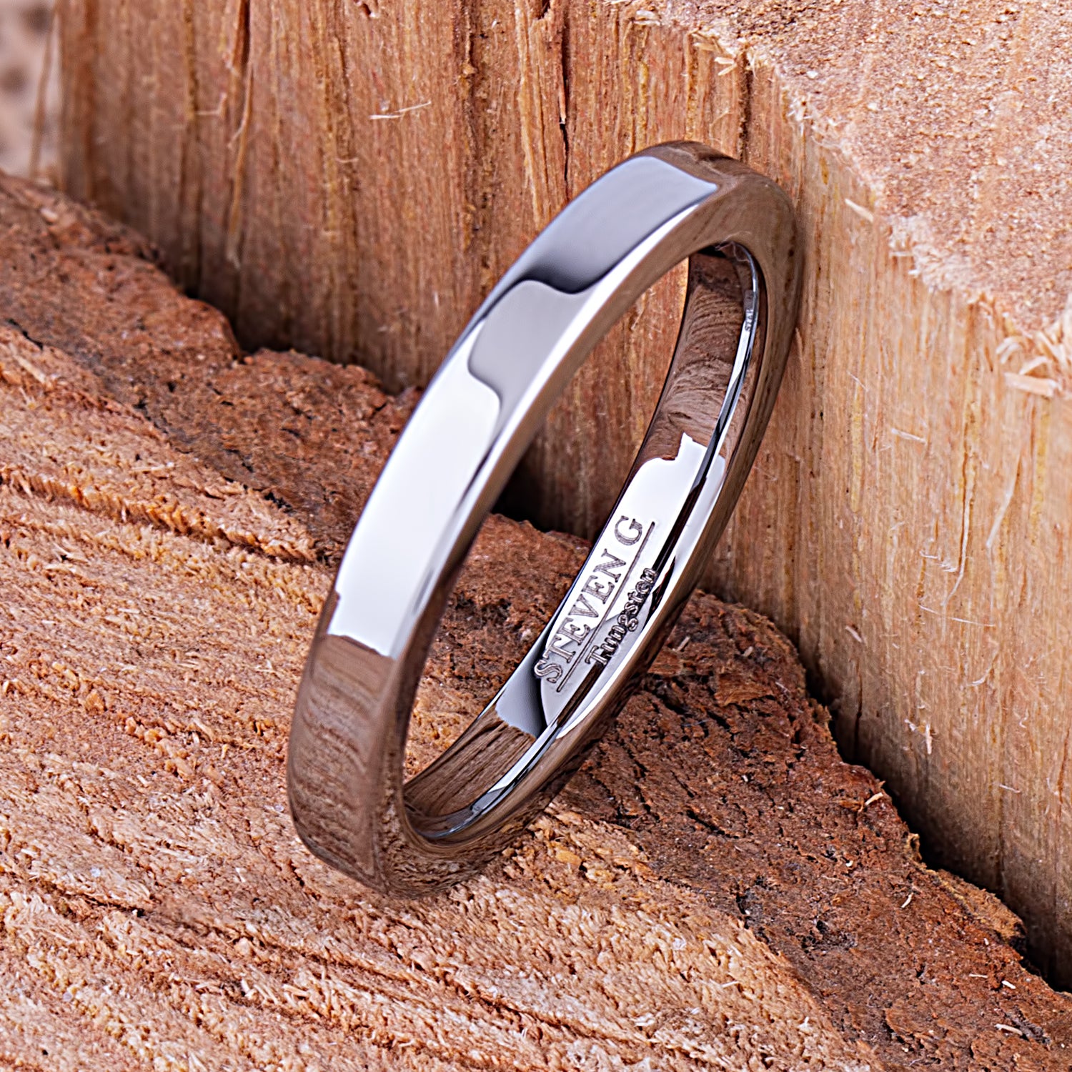 Tungsten Unisex Ring 3mm - TCR118 traditional men’s wedding or engagement band or promise ring for boyfriend