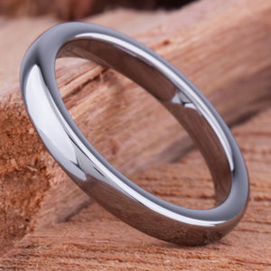 Tungsten Unisex Band 3mm - TCR122 unique men’s wedding or engagement band or anniversary ring for husband