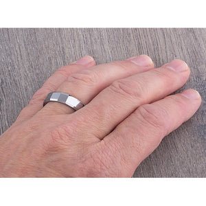 Tungsten Wedding Ring 6mm - TCR024 unique engagement or promise ring for boyfriend Steven G Designs Ltd