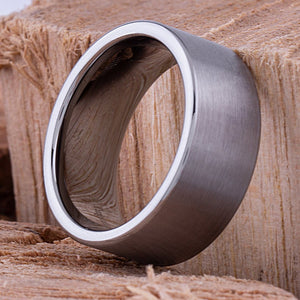 Flat Tungsten Wedding Ring 10mm - TCR063 traditional men’s wedding or engagement ring or promise band for him