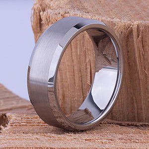 Tungsten Mens Wedding Ring 8mm - TCR030 traditional engagement or promise ring for boyfriend Steven G Designs Ltd