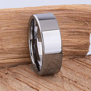 Tungsten Men's Wedding Ring 8mm - TCR038 traditional engagement or anniversary ring for husband Steven G Designs Ltd