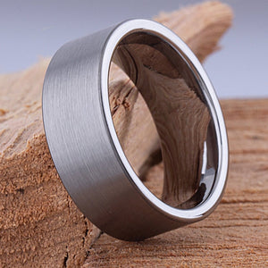 Tungsten Wedding Ring Satin Surface 9mm - TCR059 traditional men’s wedding or engagement ring or promise band for him