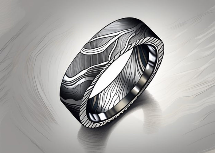 How is a Damascus Steel Ring Made?