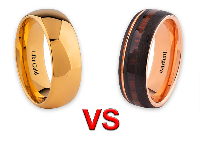 Gold vs Tungsten Wedding Bands - Which is Better?