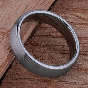 Mountain Design Tungsten Wedding Ring - 6mm Width - TCR240