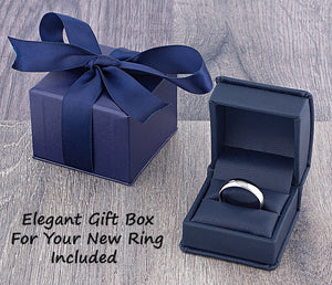 Black Ceramic Engagement Band - 8mm Width CER060-8 men’s wedding ring or engagement band, promise ring or anniversary ring gift for him - Steven G Designs