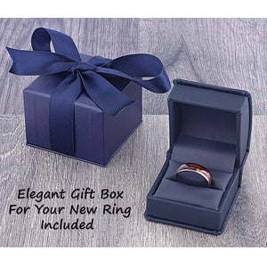 Black Men's Ceramic Wedding Ring - 7mm Width - CER070