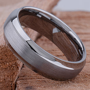 Men's Tungsten Wedding Ring - 7mm Width - TCR001