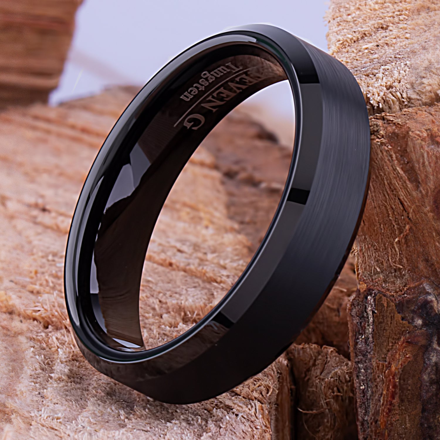 Men's Black Tungsten Wedding Rings - Strong and Comfortable