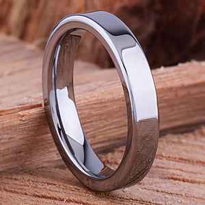 Tungsten Unisex Ring 4mm - TCR113 traditional men’s wedding or engagement ring or anniversary band for husband