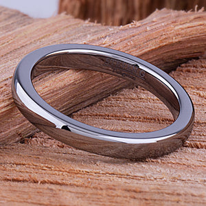 Tungsten Unisex Band 3mm - TCR122 unique men’s wedding or engagement band or anniversary ring for husband