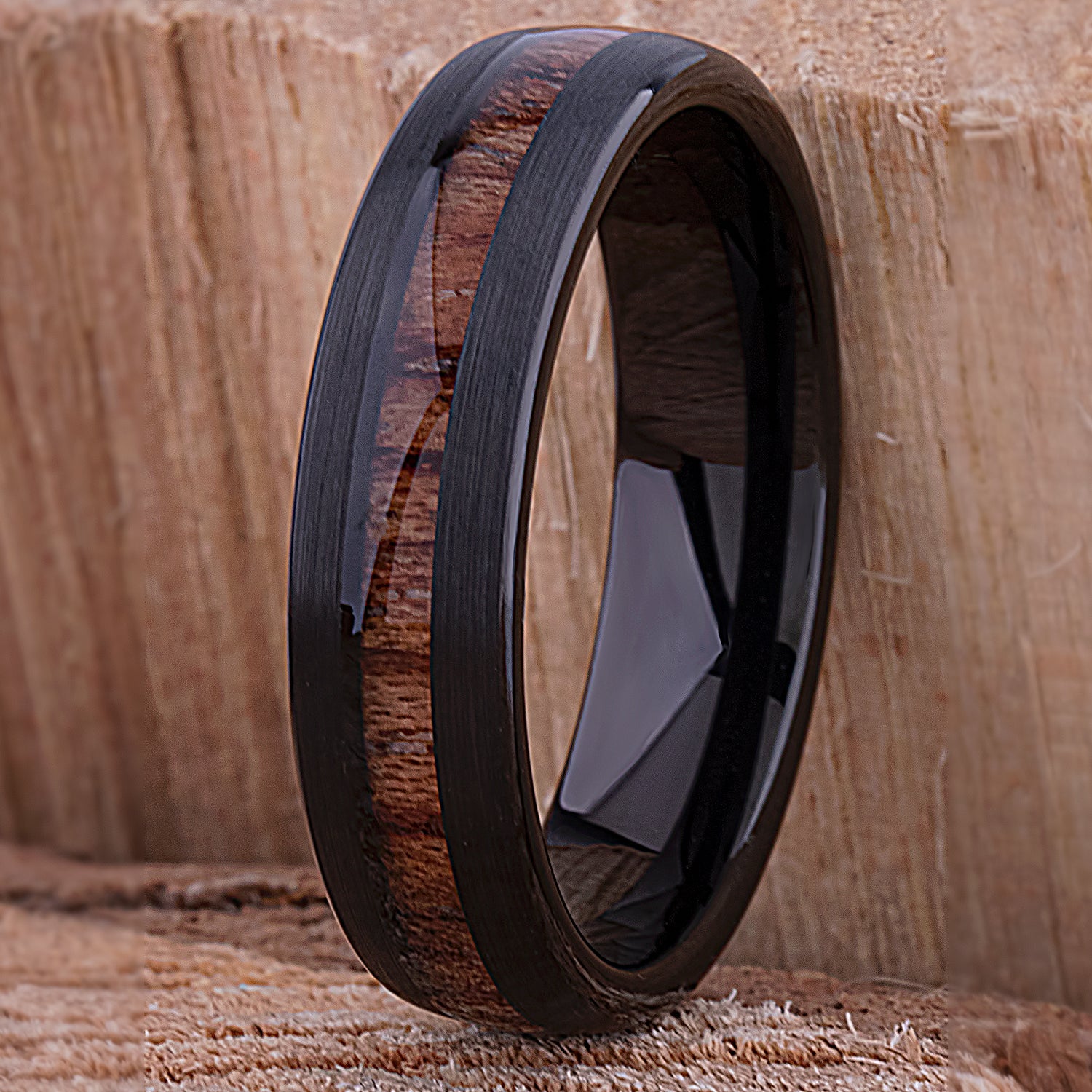 Men's Black Tungsten Wedding Rings - Strong and Comfortable
