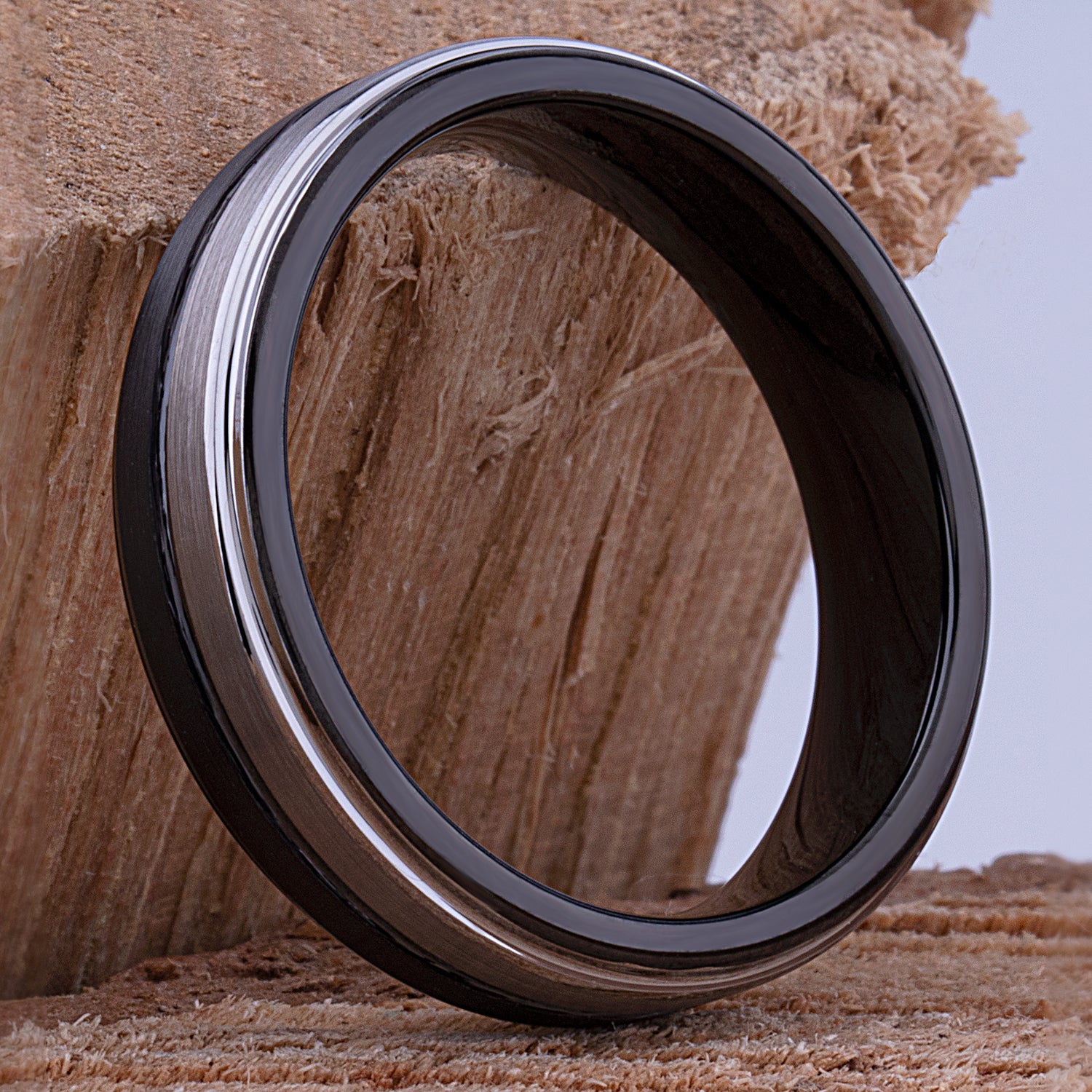 Men's Black Tungsten Wedding Rings - Strong and Comfortable