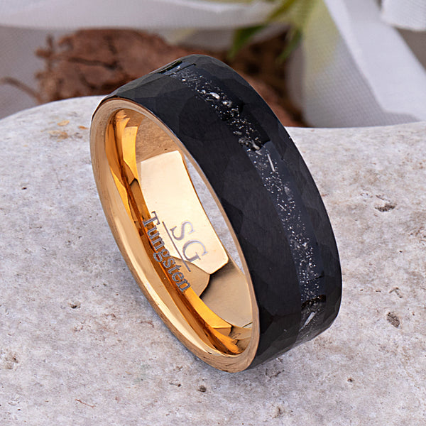 Men's Black Tungsten Wedding Rings - Strong and Comfortable