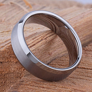 Tungsten Engagement Band 7mm - TCR044 traditional engagement or anniversary band for husband Steven G Designs Ltd