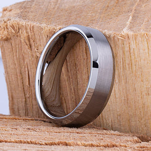 Tungsten Engagement Band 7mm - TCR044 traditional engagement or anniversary band for husband Steven G Designs Ltd