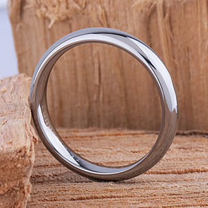 Tungsten Unisex Wedding Ring 4.5mm - TCR075 traditional unisex wedding or engagement band or promise ring for him