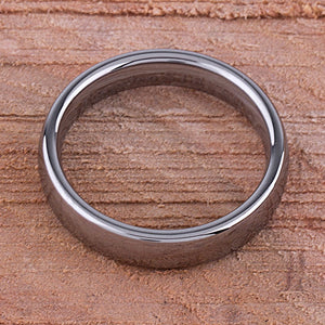 Tungsten Promise Ring High Polish 5mm - TCR043 unique engagement or promise band for boyfriend Steven G Designs Ltd