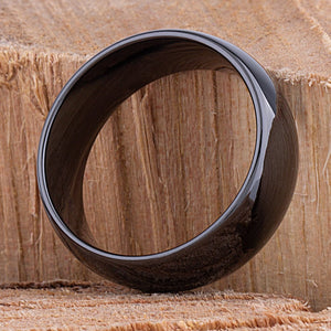 Ceramic Traditional Men's Wedding Ring - 9mm Width CER083-7.5 men’s wedding ring or engagement band, promise ring or anniversary ring gift for him - Steven G Designs