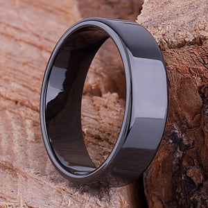 Men's Ceramic Wedding Ring - 6mm Width CER082-7.5 men’s wedding ring or engagement band, promise ring or anniversary ring gift for him - Steven G Designs