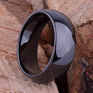 Ceramic Traditional Men's Wedding Ring - 9mm Width CER083-7.5 men’s wedding ring or engagement band, promise ring or anniversary ring gift for him - Steven G Designs