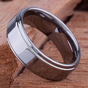 Tungsten Men's Engagement Ring 8mm - TCR036 unique engagement or promise ring for boyfriend Steven G Designs Ltd